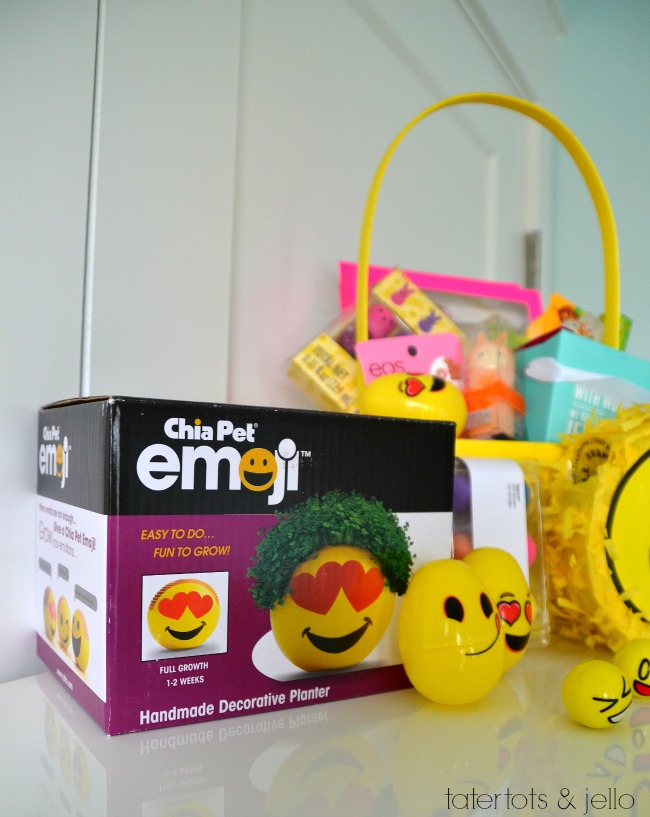 Tween Emoji Easter Basket. Lots of easy ideas that aren't all candy to give to YOUR tween!