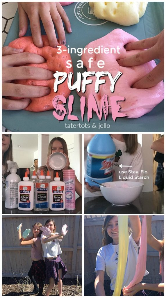 How to make fluffy slime with just 3 ingredients - I Heart Naptime