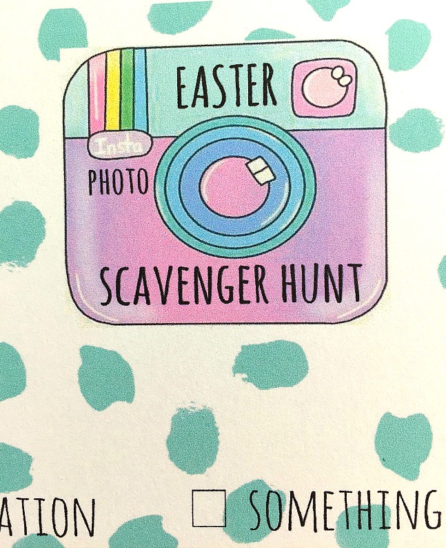 Easter Photo Scavenger Hunt game and printable checklist. Teens love easter fun too! Have them find clues on their phones in the neighborhood with this fun idea and printable! 