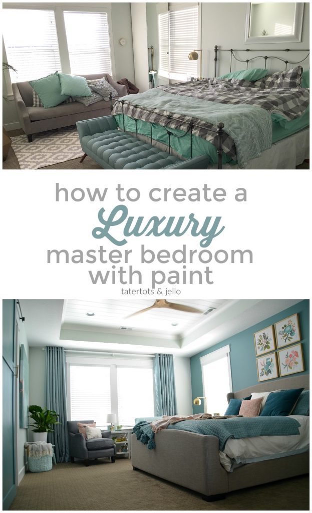 How to create a luxury master bedroom with paint. Three painting tips that will help transform your master bedroom.
