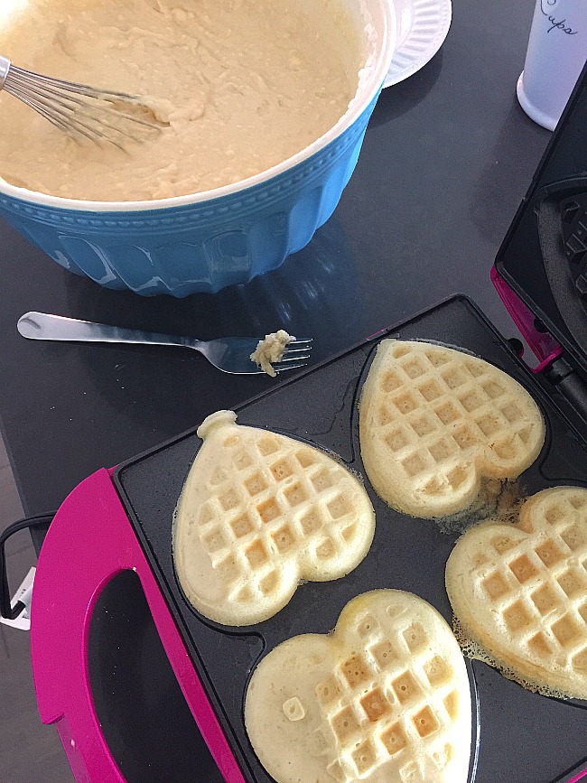 Recipe for the Fluffiest Waffles Ever. Seriously you will never go back to waffle mix again after your family has tasted the Fluffiest Waffles Ever!