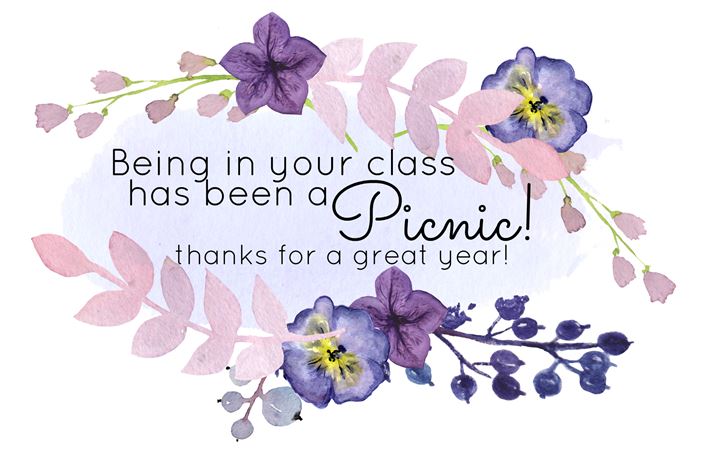 Teacher Appreciation Picnic Gift Idea and Printable Tags. Give your teacher a picnic-themed gift idea this year she can use all summer long!