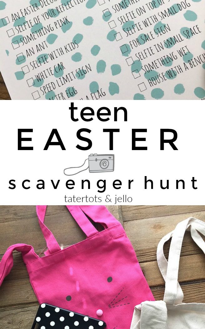 Easter Teen Photo Scavenger Hunt Game and Printable Checklist