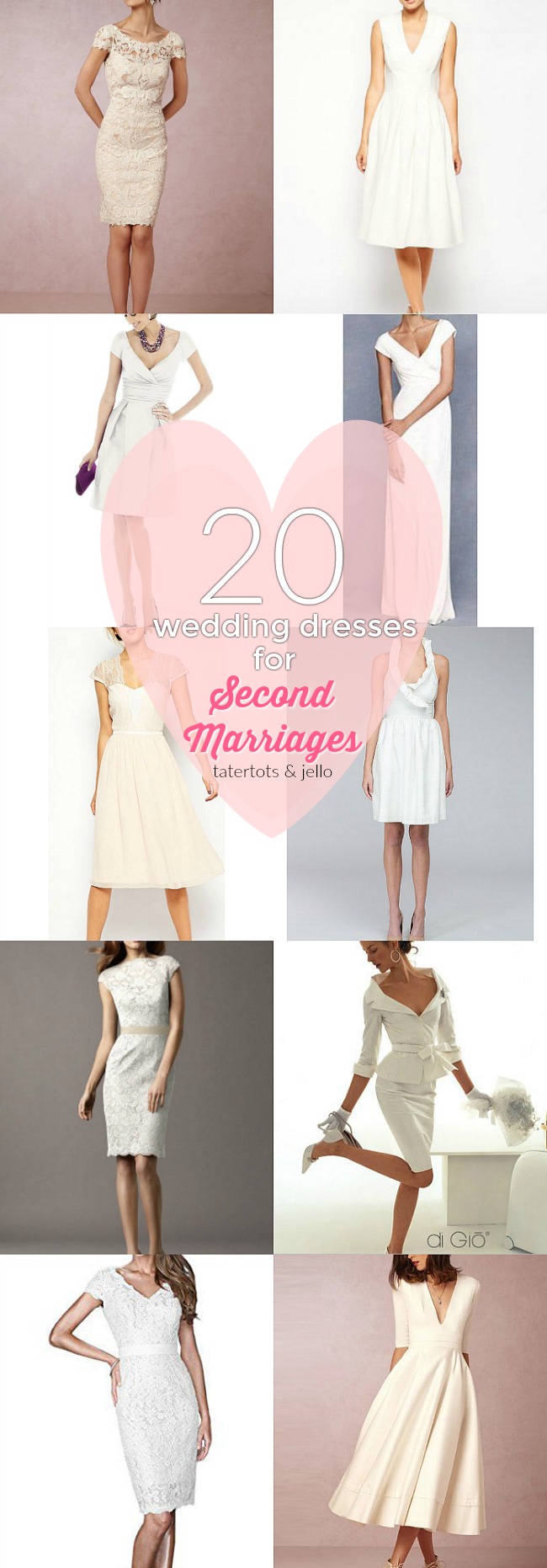 20 wedding dresses for second marriages and courthouse weddings tatertots and jello