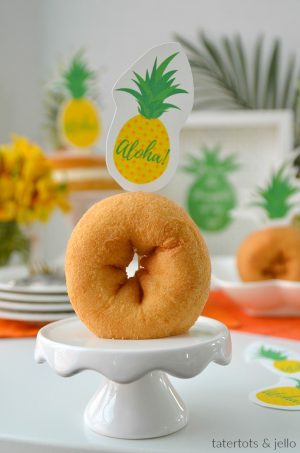 Pineapple Printable Cupcake Toppers