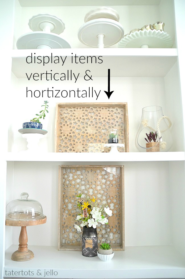 6 shelf styling ideas for shelves that POP. Easy eays to make your shelves SHINE! 