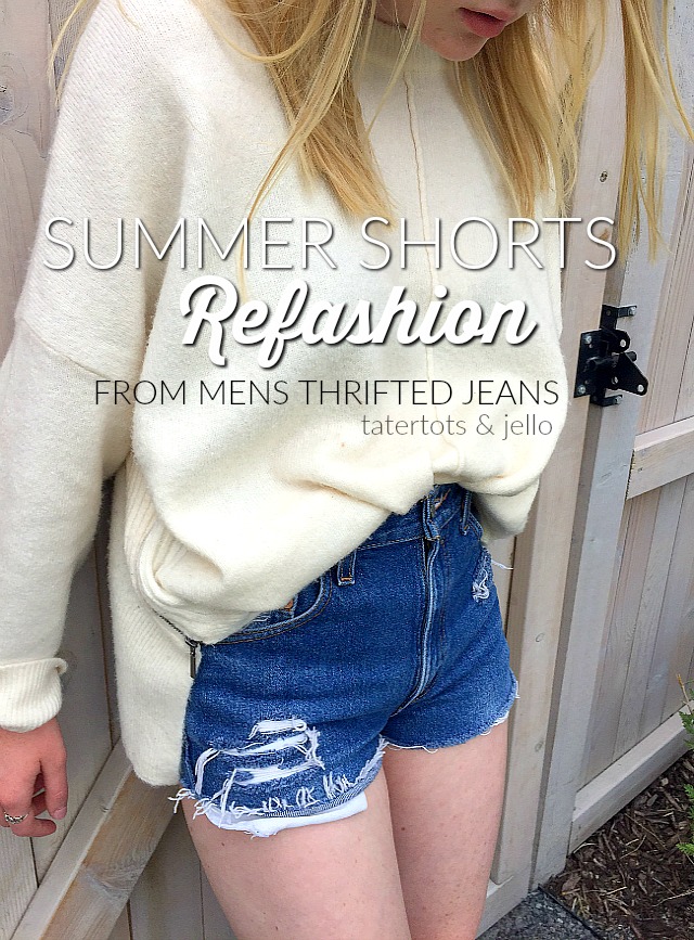 How to Upcycle Jeans into Bermuda Shorts DIY