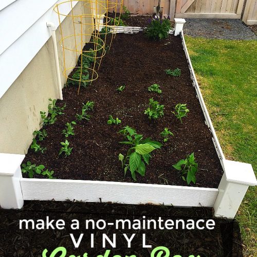 How to make a vinyl garden box in one morning without big tools. Have your hardware store make the big cuts and all you do is put it together. You just need a drill.