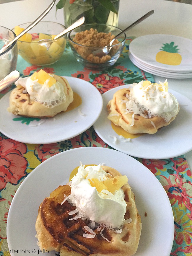 This Mini Waffle Maker Stamps a Pineapple on Your Breakfast for a