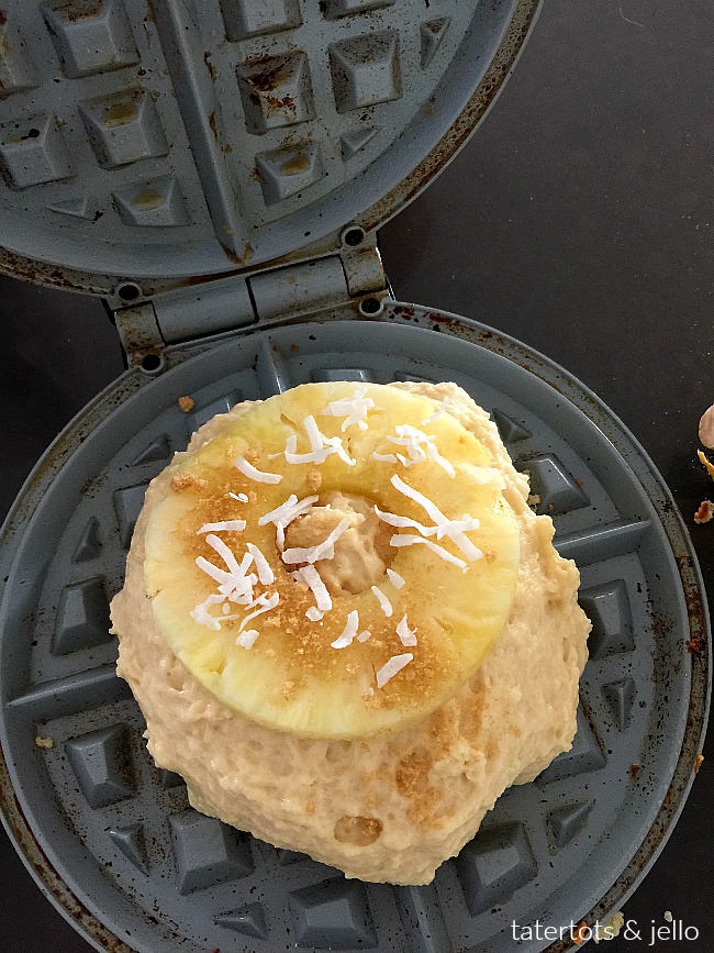 Pineapple Upside Down Waffles. Pineapple Upside Down Waffles are light and fluffy on the inside with a crisp caramelized pineapple crust. Top them with whipped cream, coconut and syrup!