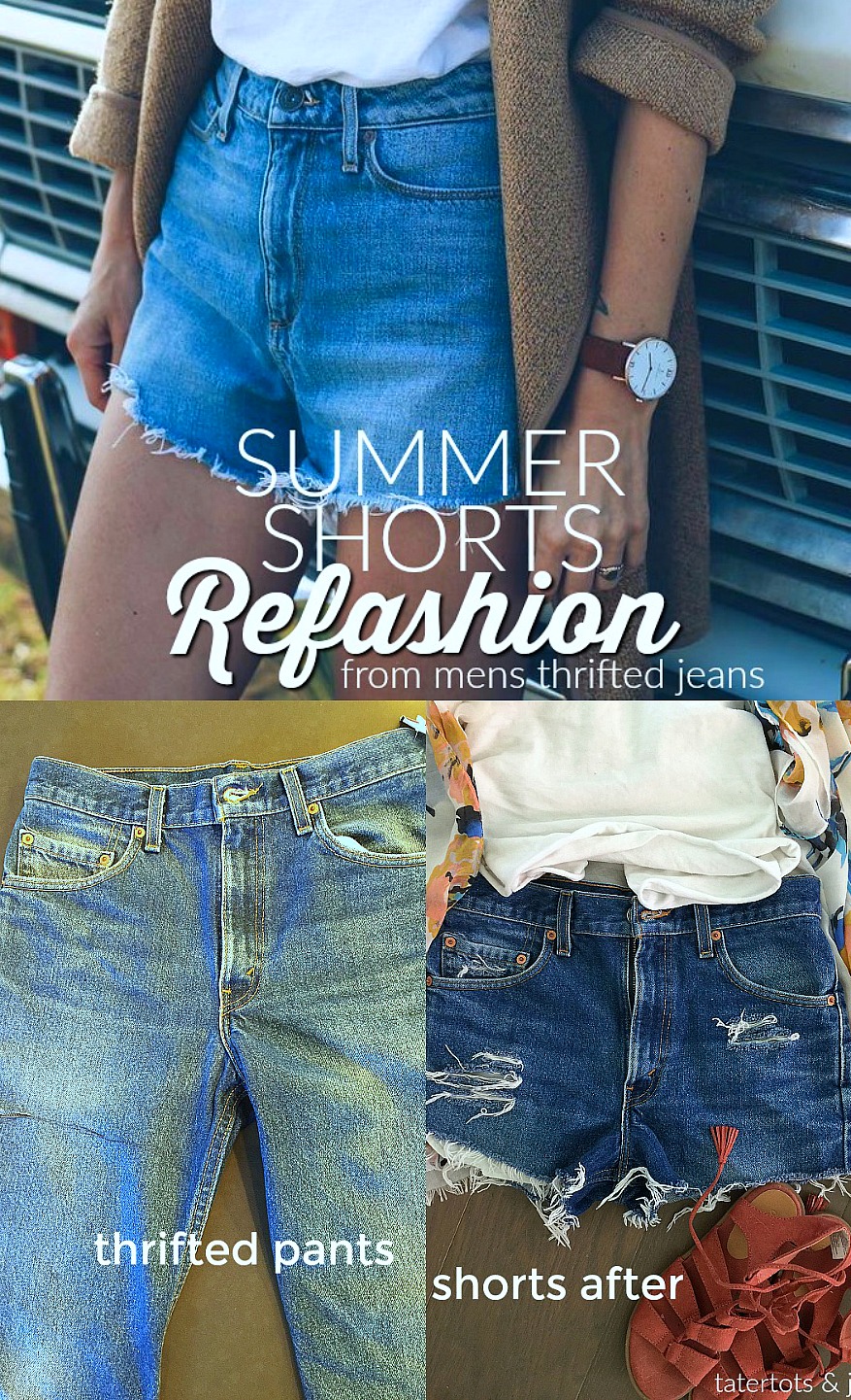 How to turn jeans into hot sale shorts mens