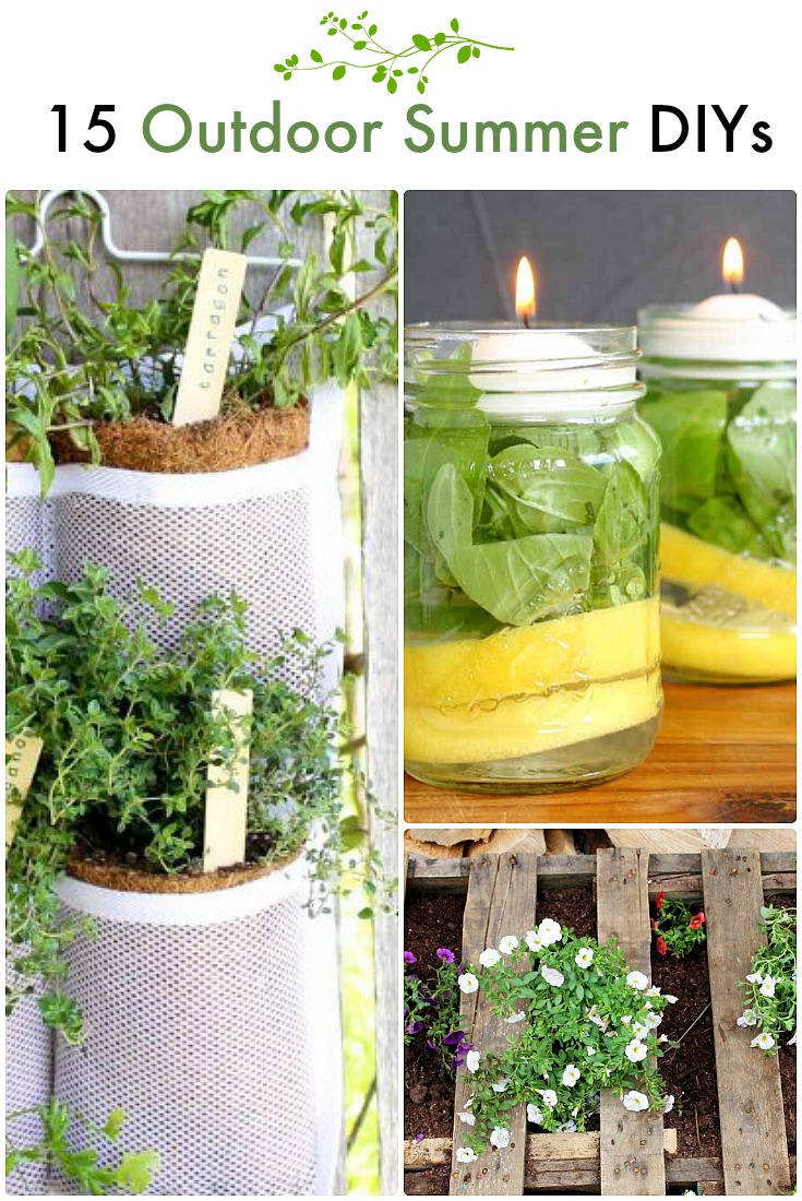 15 Outdoor Summer DIYs! Ways to transform your outdoor space into an extension of your home! 