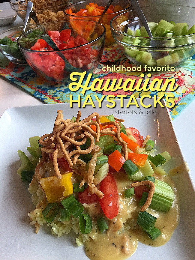 Hawaiian Haystacks are a family tradition. Rice covered with a creamy chicken gravy and piled high with crunchy, flavorful toppings. This dish will be a family favorite at YOUR house too! 