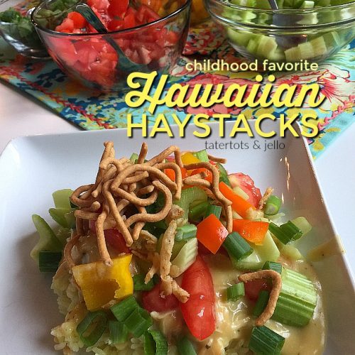 Hawaiian Haystacks are a family tradition. Rice covered with a creamy chicken gravy and piled high with crunchy, flavorful toppings. This dish will be a family favorite at YOUR house too!