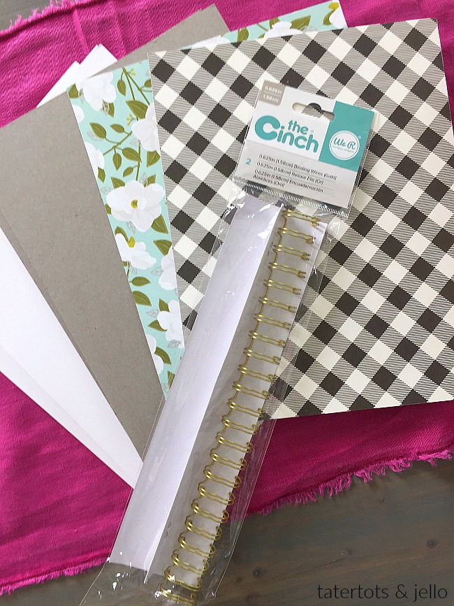 How to make a cinch-bound journal. Make a CUSTOM journal in minutes with this easy tutorial. 