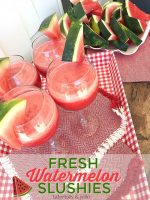 Fresh and Delicious Watermelon Slushies!