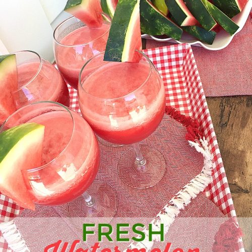 Fresh Watermelon Slushy Recipe