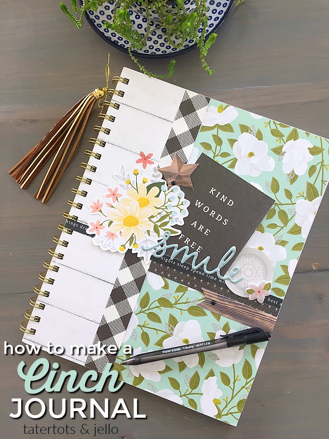 How to make a cinch-bound journal. Make a CUSTOM journal in minutes with this easy tutorial. 