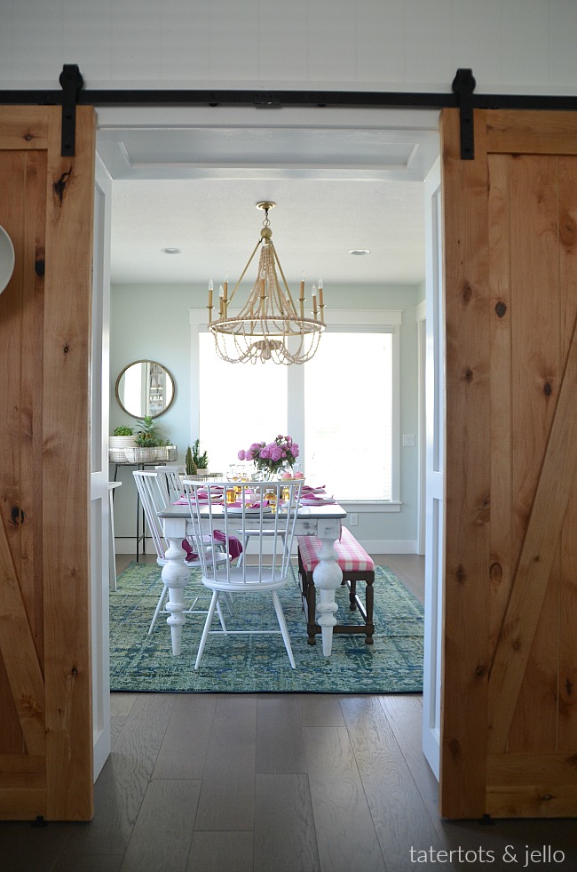 Colorful Happy Home Dining Room. Affordable, creative ways to create a colorful modern scandinavian dining room in your home. 