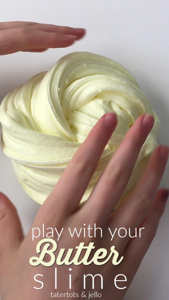 Make 3-ingredient Butter Slime, It's slime with a softer, buttery consistency.