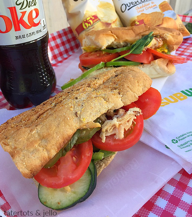 Eating healthy with subway. Review of the Subway Rotisserie-style chicken sandwich and why I choose Subway this summer.