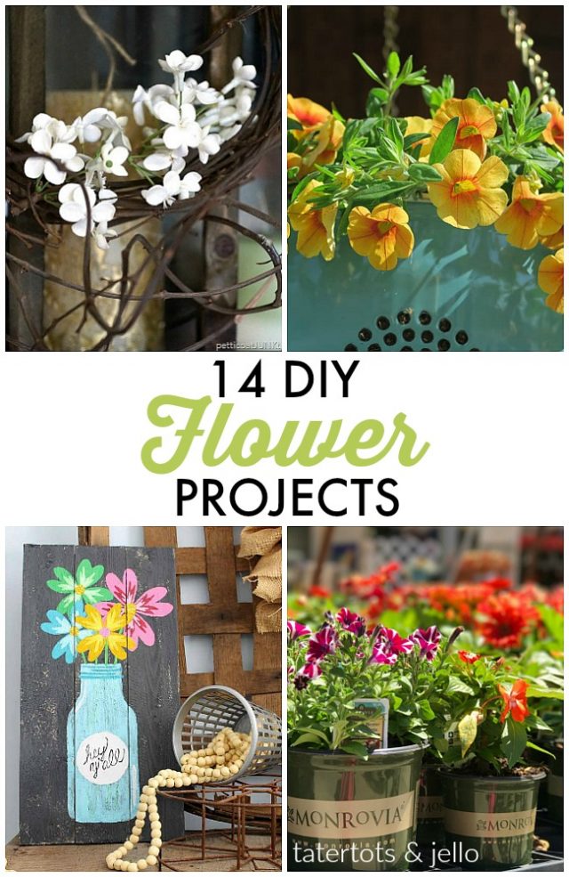 Great Ideas -- 14 DIY Flower Projects!