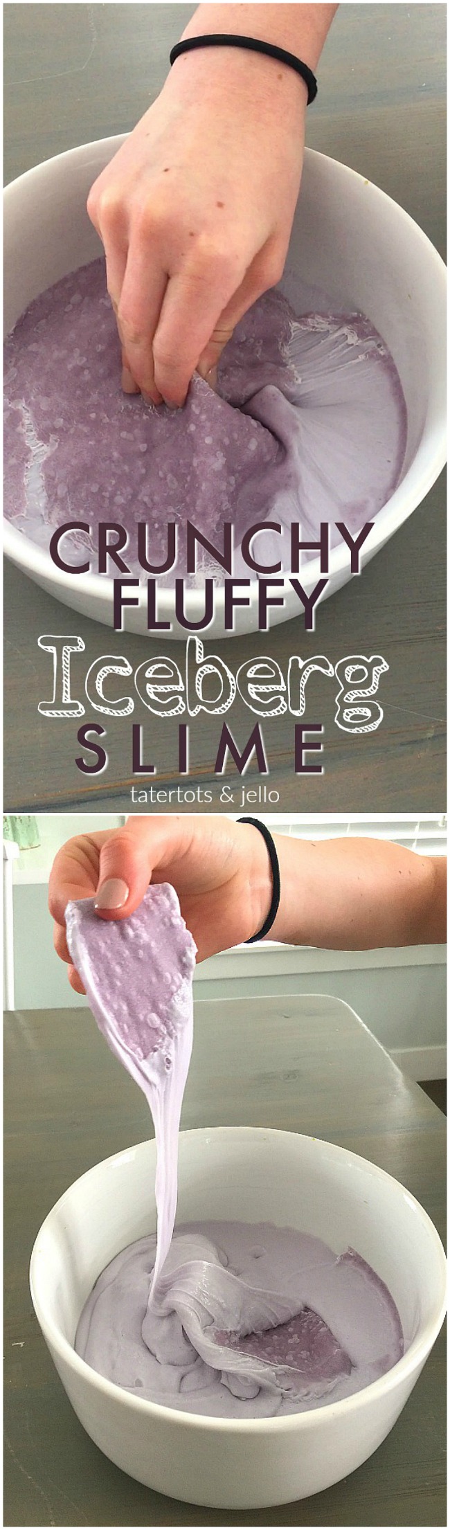 Fabrication de slime crunchy