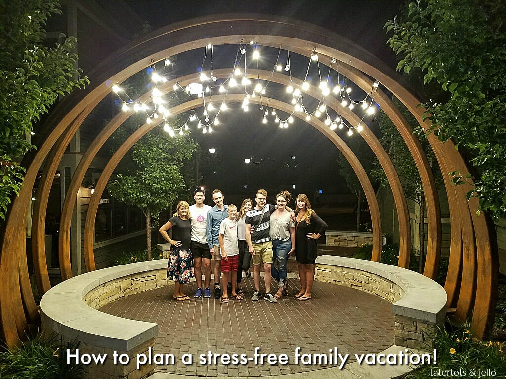 5 tips to plan a stress-free family vacation. Tips that will help you plan a wonderful family vacation for kids and adults of ALL ages! 