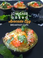 Low-Carb Baked Avocado Egg Breakfast Cups