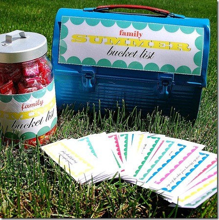 summer bucket list printables 