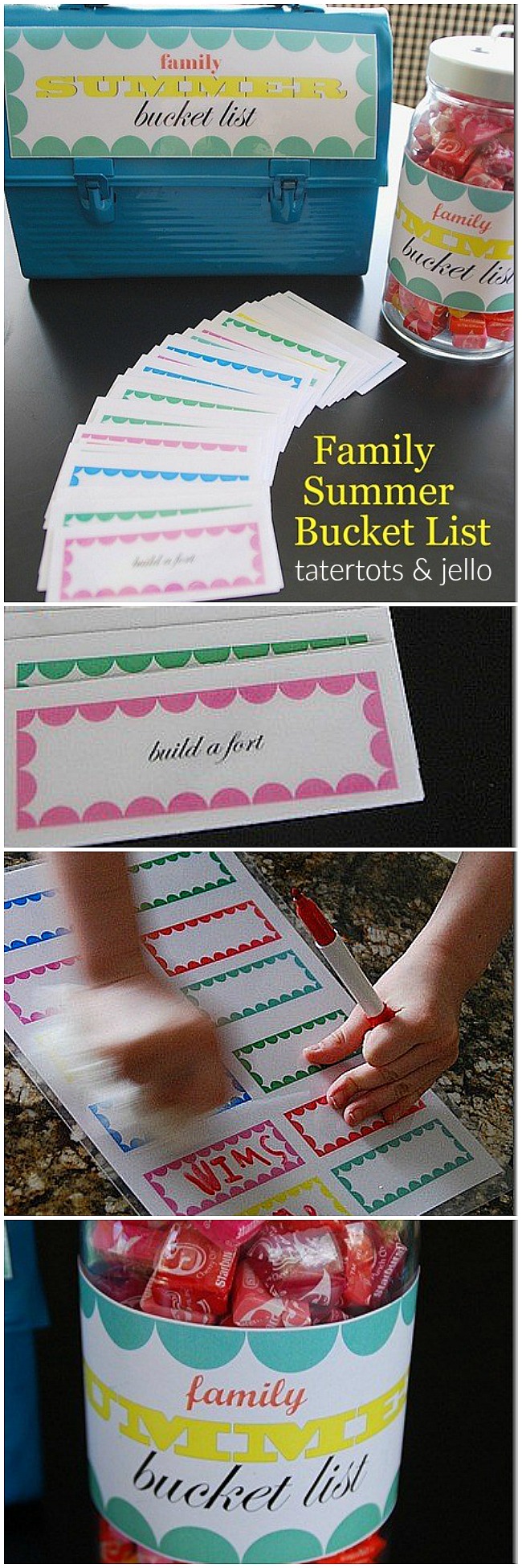 Summer fun bucket list and printable cards. Print them off and do something awesome EVERY day with YOUR family!