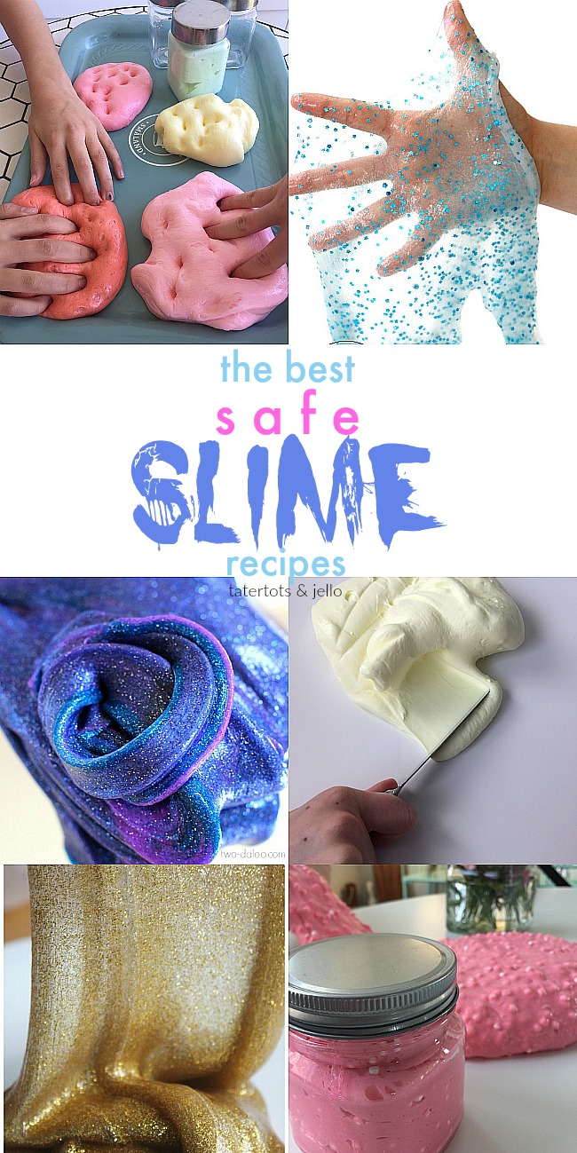 the best safe slime recipes on the internet. Hours of fun with the kids. 