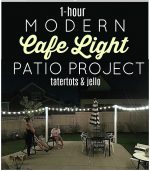 One Hour Modern Cafe Light Patio Project
