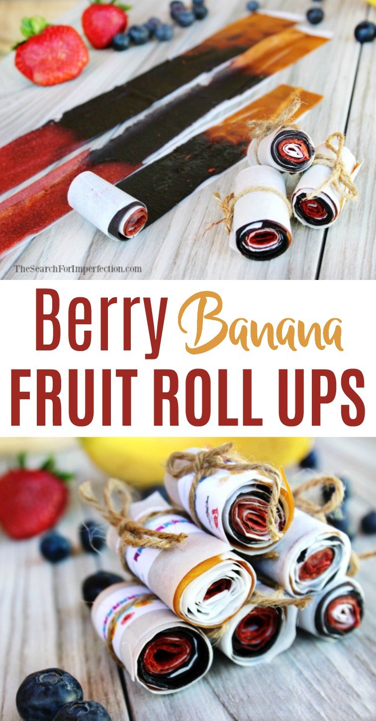 Berry Banana Fruit Roll Ups 