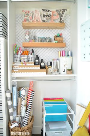 Craft Room Closet Makeover Organizing