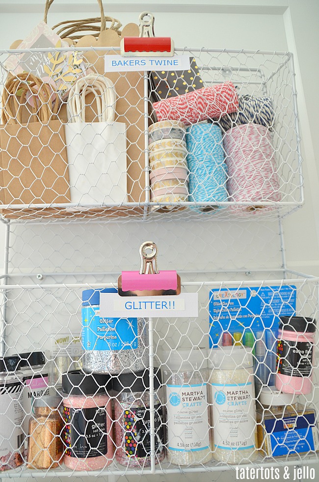 Craft Room Closet Makeover. Organized your craft supplies with labels. Find out how to create an amazing craft closet! 