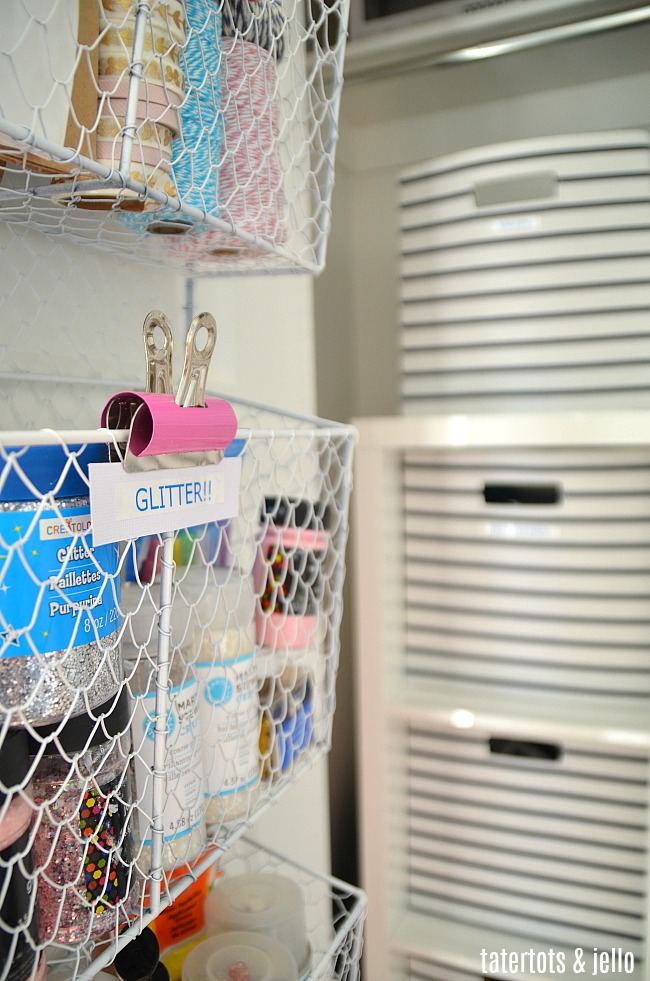 Craft Room Closet Makeover. Organized your craft supplies with labels. Find out how to create an amazing craft closet! 
