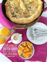 Orange Dutch Baby Pancake with Citrus Glaze