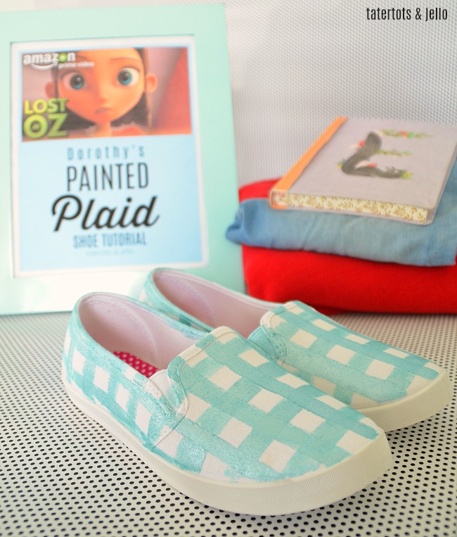 Painted Plaid Shoe Tutorial Based on the new Lost in Oz Animated Series!