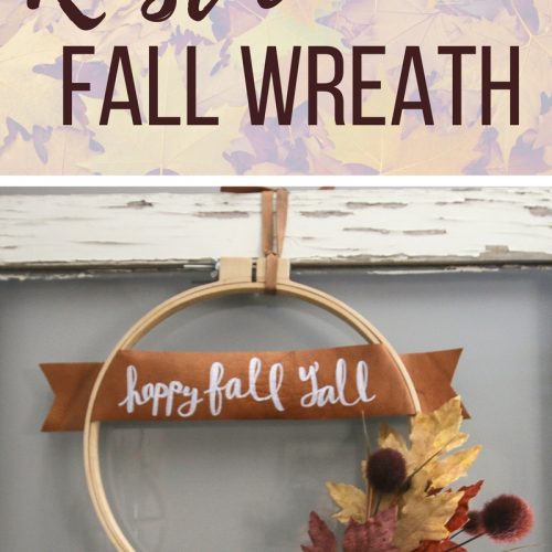 Modern Fall Leather Wreath Tutorial. Create this spohisticated Fall leather wreath. It's easy to make and will welcome visitors to your home all autumn long!