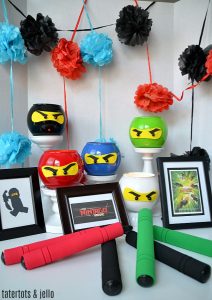 NINJA Dollar Store Lantern Party Craft