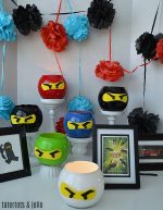 NINJA Dollar Store Lantern Party Craft