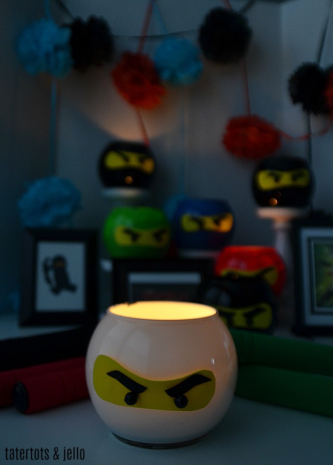 NINJA Dollar Store Lantern Party Craft