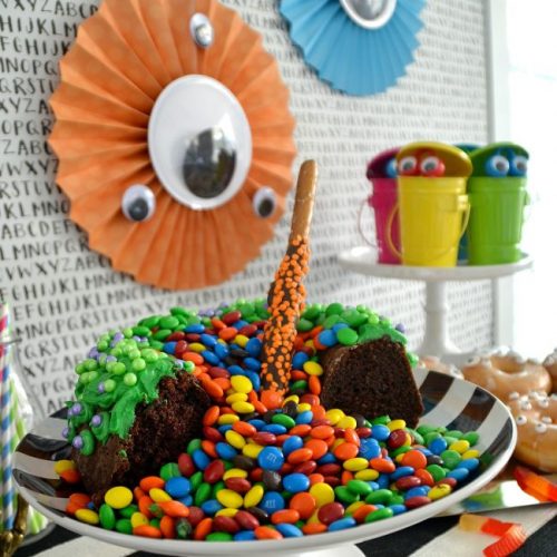 Monster Party and Witches Cauldron Bubbling Cake