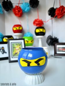 Ninja Dollar Store Lantern Party Craft