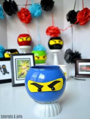 NINJA Dollar Store Lantern Party Craft