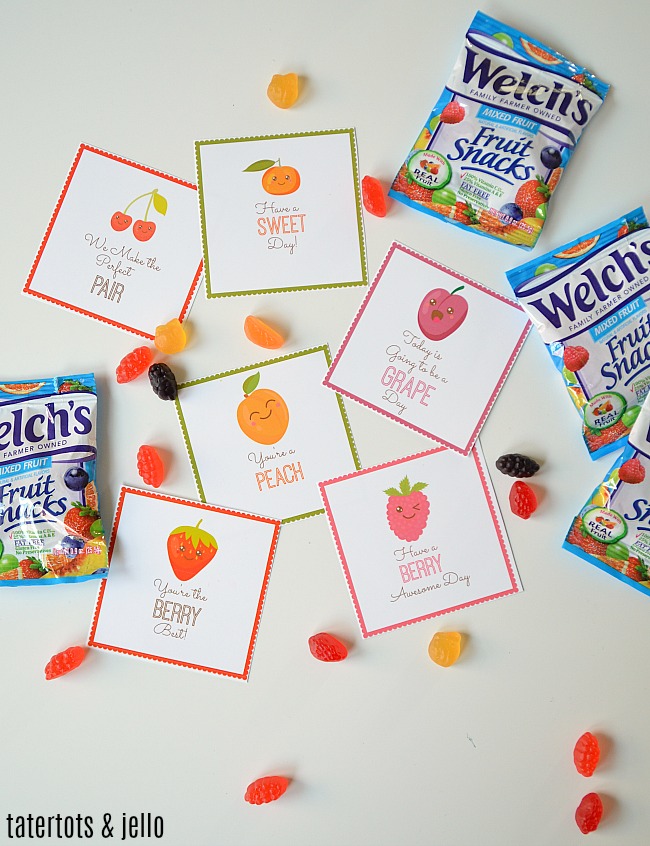 SWEET Printable Fruit Snack Lunch Box Notes Print Them Off for Lunches