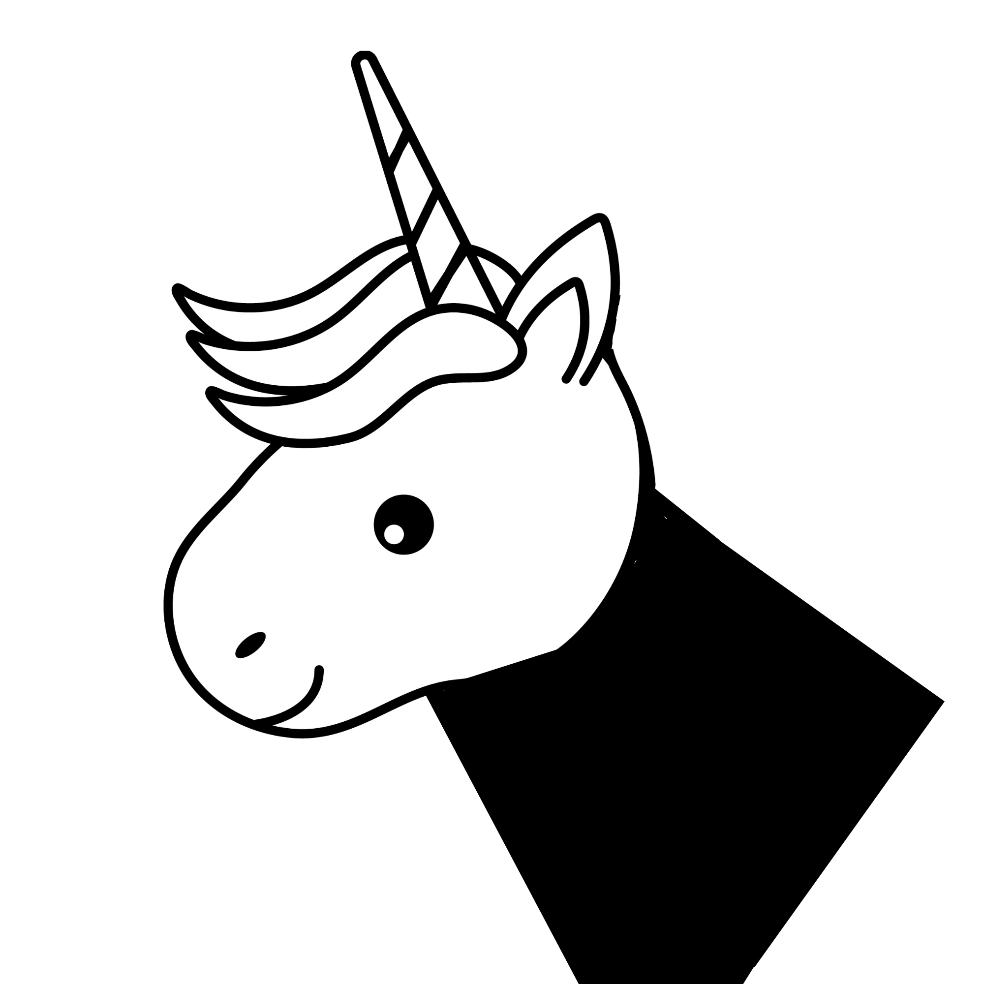 how to draw a unicorn head easy color and drawing
