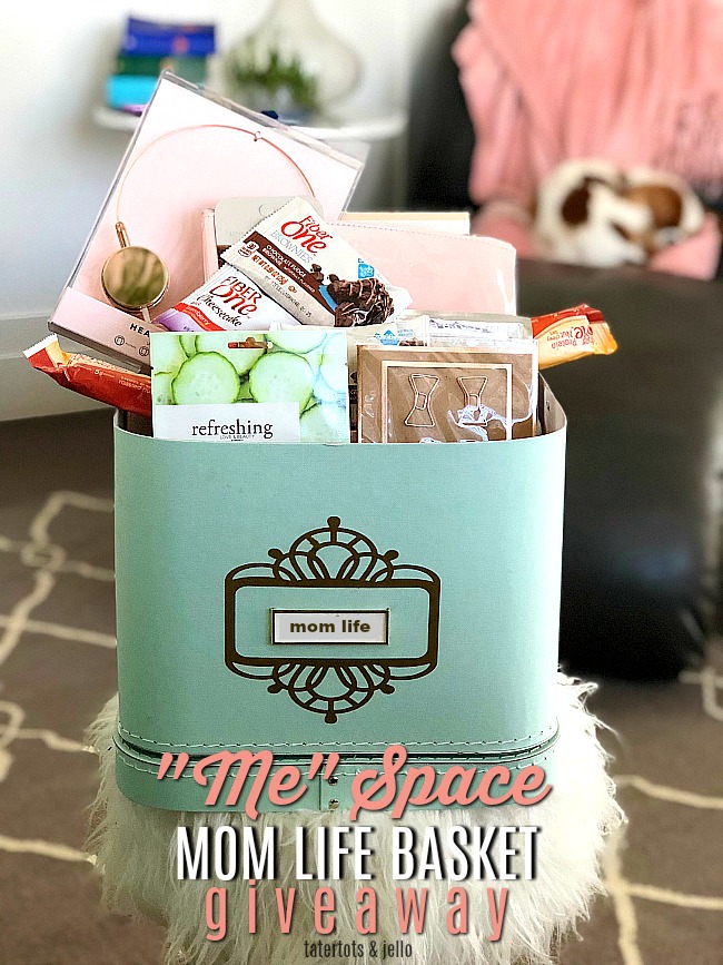 Me Time Mom Space and basket. Carve out a little space in your home for "me" time. Create a basket to keep your "mom time" treats!