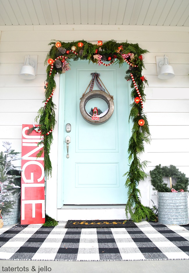 galvanized farmhouse holiday wreath